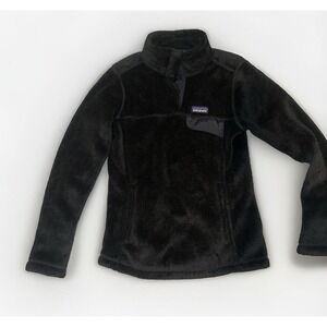 Patagonia Women's Fleece Pullover Re-Tool Snap-T Black Size‎ XS